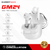 GADGET MAX - GM24 Acive Noise Cancellation Bluetooth Wireless Earbuds (ANC) - White